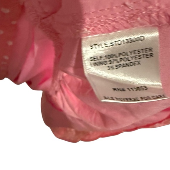 SugarLips Corinne Polka Dot Tiered Mini Dress bell sleeve flowy spring Easter S - Picture 10 of 12